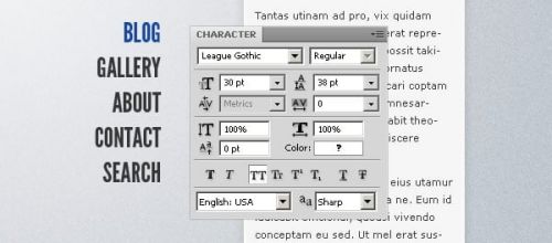 آموزش طراحی وبسایت افقی در فتوشاپ